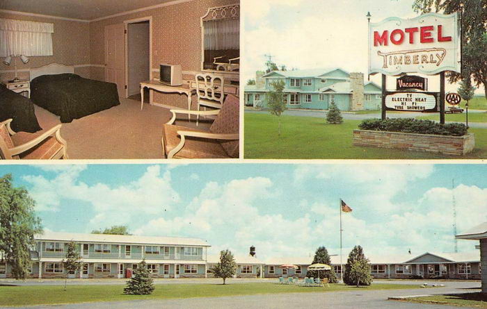 Timberly Motel (Motel Timberly) - Old Postcard